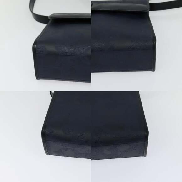 DIOR Trotter Canvas Shoulder Bag Pvc Navy Gold - Picture 10 of 12